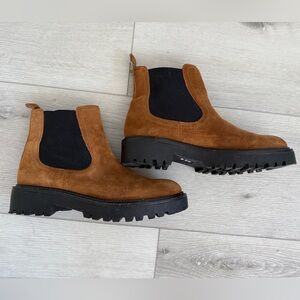 Caslon Miller Water-Resistant Suede Ankle Boots